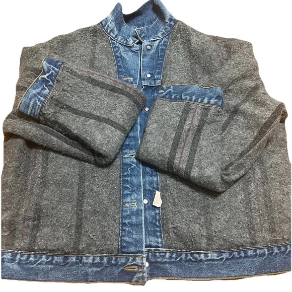 Vintage Levi’s 71506‑0316 Blanket Lined Denim Trucker Jacket Men’s 48L (Fits XXL - Picture 11 of 15